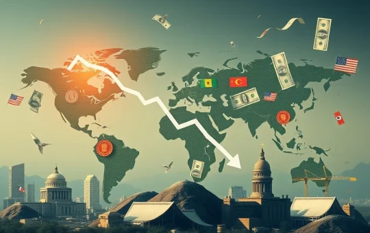 A visual metaphor for the US Dollar's modest USD depreciation, influenced by Federal Reserve actions and global economic shifts.