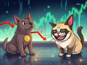 BONK and Troller Cat meme coins in a volatile crypto market