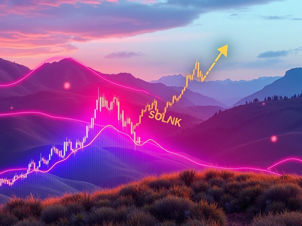 A digital chart showing the volatile price action of BONK, a Solana meme token, testing a critical support level.