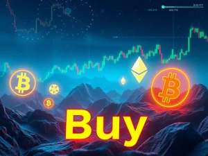Expert advice to buy crypto with market trends and Bitcoin symbols
