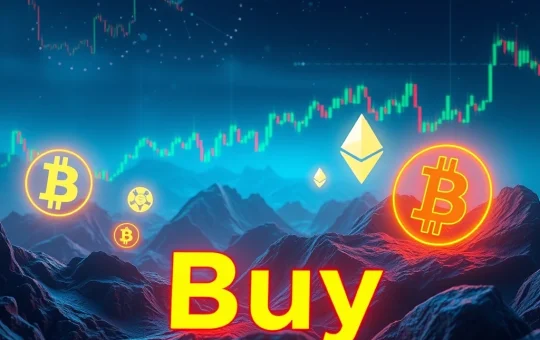 Expert advice to buy crypto with market trends and Bitcoin symbols