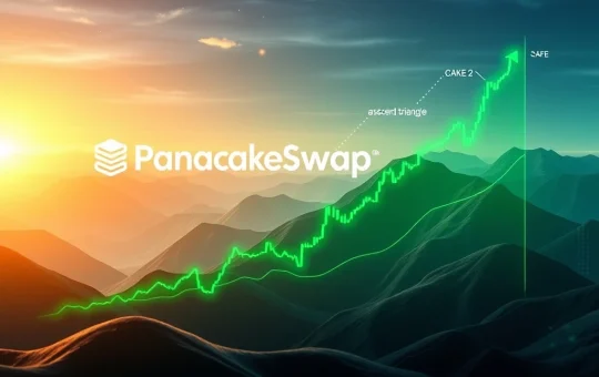 Visualizing CAKE token's breakout potential as PancakeSwap expands to Base Layer 2, signaling robust DeFi scalability.