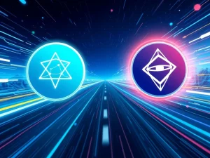 Cardano's Leios upgrade challenging Solana's speed dominance in the blockchain scalability race.