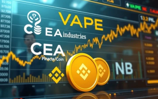 CEA Industries VAPE shares surge alongside BNB treasury strategy