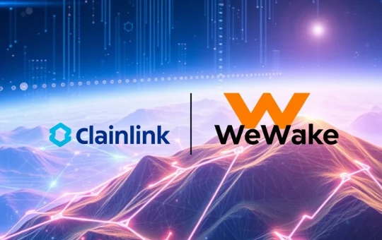 Chainlink and WeWake logos representing explosive crypto growth and innovation