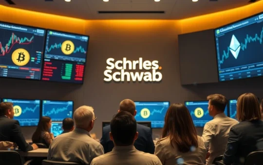Charles Schwab's pivotal move into Bitcoin and Ethereum spot trading signifies growing institutional crypto adoption.