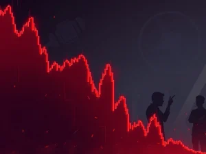 A chart showing the unprecedented 516% CHESS token drop, symbolizing extreme crypto volatility and regulatory concerns.