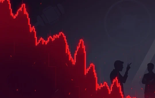 A chart showing the unprecedented 516% CHESS token drop, symbolizing extreme crypto volatility and regulatory concerns.