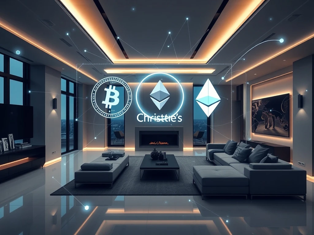 Christie's new crypto real estate team facilitating secure, private luxury property transactions with blockchain.