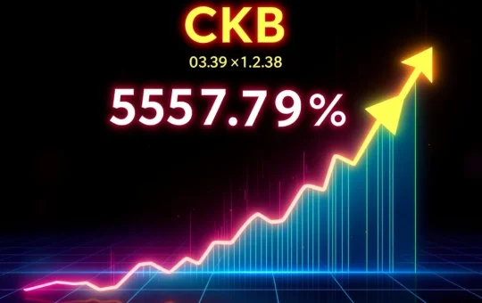 CKB cryptocurrency price chart surging 557.31% in 24 hours