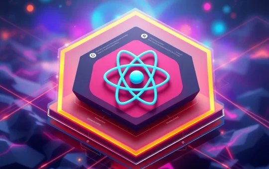 Diagram illustrating the layered structure of Clean Architecture applied to React development, emphasizing scalable apps.