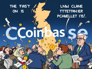 Coinbase satire video on UK financial vulnerability and crypto regulatory delays