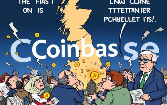 Coinbase satire video on UK financial vulnerability and crypto regulatory delays