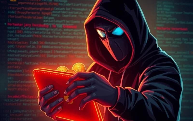 Hacker stealing cryptocurrency in CoinDCX cyber heist