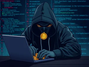 Hacker stealing cryptocurrency from CoinDCX exchange in a cyber attack