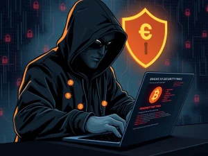 CoinDCX hack illustration showing a cyberattack on a cryptocurrency exchange