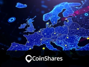 CoinShares secures the first EU MiCA license, revolutionizing crypto portfolio management across Europe, impacting XRP news and institutional adoption.