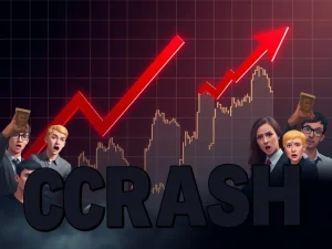 Dramatic COS token price crash showing extreme cryptocurrency volatility