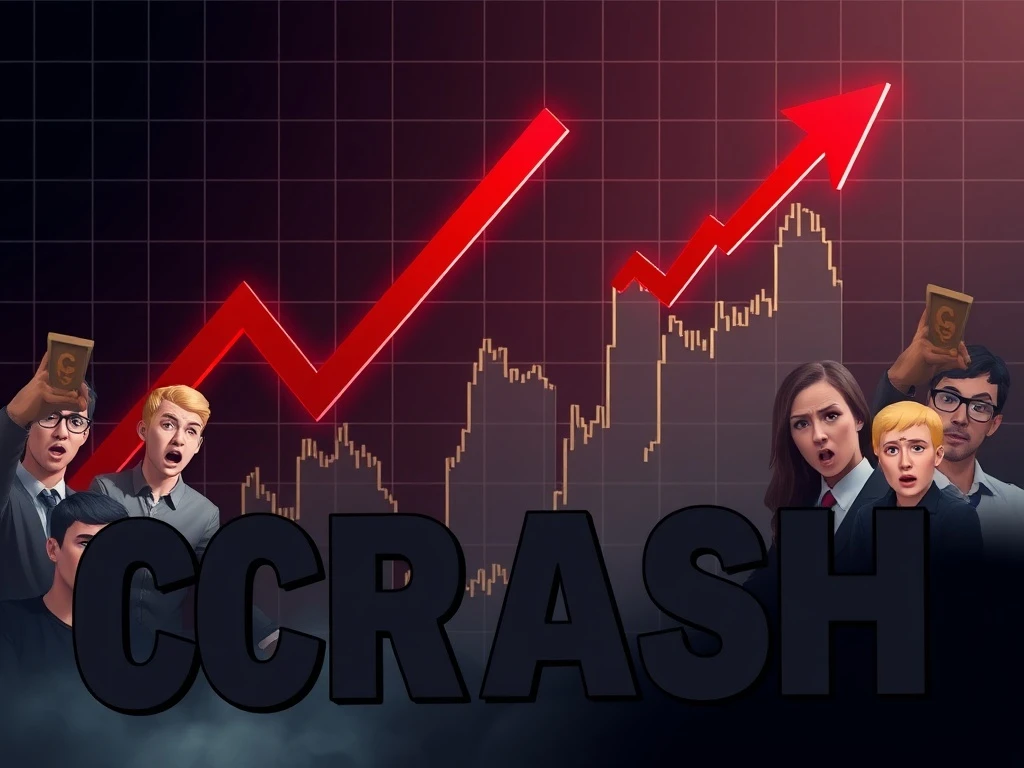 Dramatic COS token price crash showing extreme cryptocurrency volatility