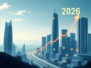 Visualizing the **Crypto Boom 2026** as institutional capital and regulatory frameworks drive a new era of stable growth.