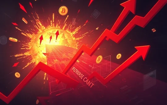 Crypto futures liquidations causing market volatility and trading risks