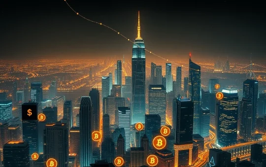 AI-driven crypto lending platform visualizing complex data and secure transactions, highlighting the future of crypto lending.