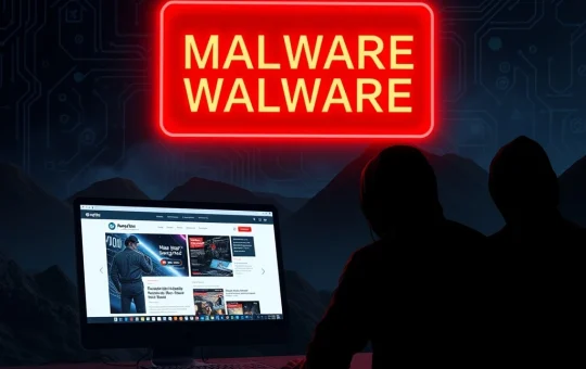 Warning sign for crypto malware in deceptive ads affecting millions