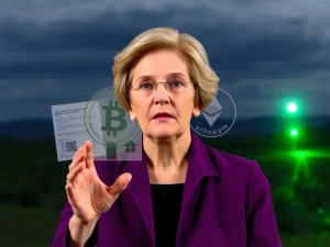 Senator Elizabeth Warren warns about potential fraud risks in crypto mortgages due to the GENIUS Act.
