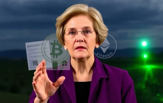 Senator Elizabeth Warren warns about potential fraud risks in crypto mortgages due to the GENIUS Act.