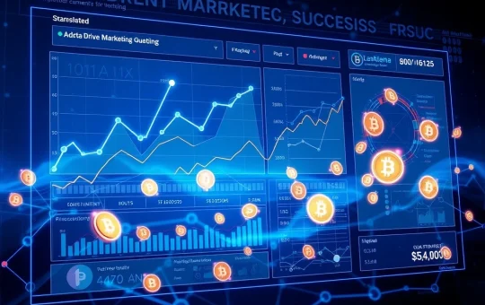 A digital dashboard visualizing growth metrics, demonstrating the power of data-driven campaigns by Crypto PR Agencies for Web3 startups.