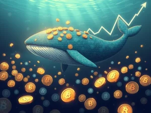 Crypto whale accumulation of altcoins during market dip