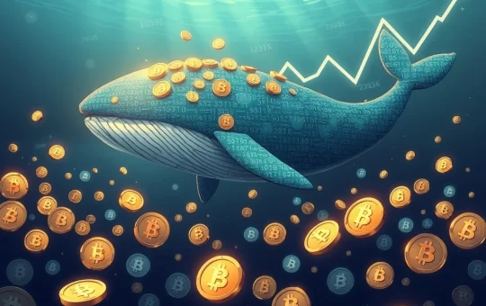 Crypto whale accumulation of altcoins during market dip