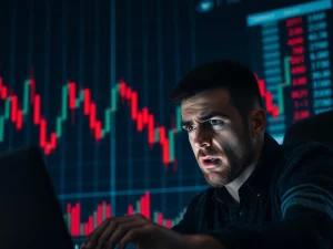 Cryptocurrency crash showing C's dramatic price drop amid market volatility