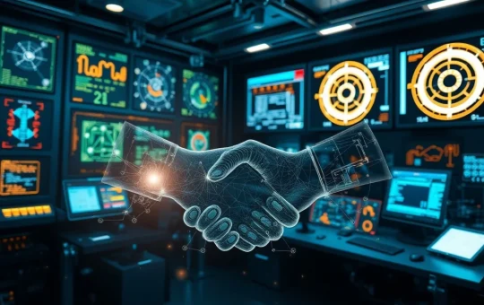 Visualizing CVector's Industrial AI solutions strengthening trust in critical infrastructure, showing data integration and reliable operations.