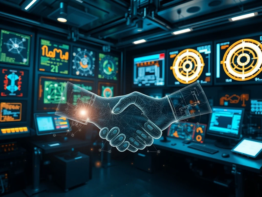 Visualizing CVector's Industrial AI solutions strengthening trust in critical infrastructure, showing data integration and reliable operations.