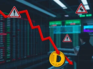 D cryptocurrency price crash amid regulatory clampdowns