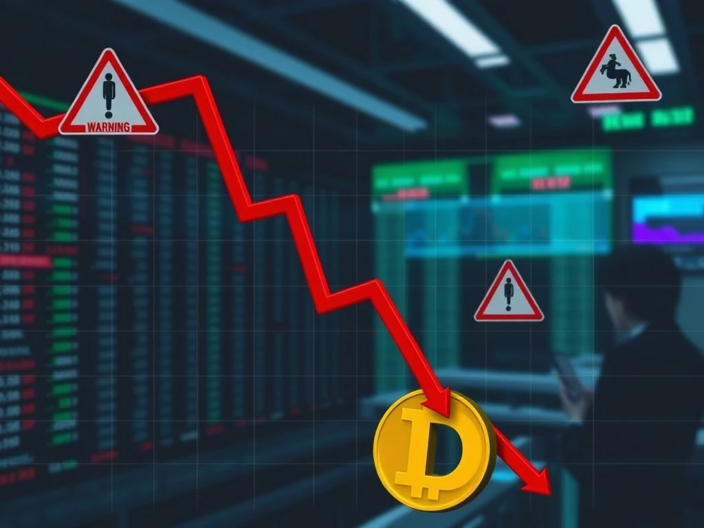 D cryptocurrency price crash amid regulatory clampdowns
