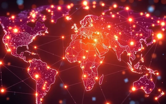 A visual representation of D-GN's decentralized AI network, highlighting its commitment to ethical AI infrastructure.