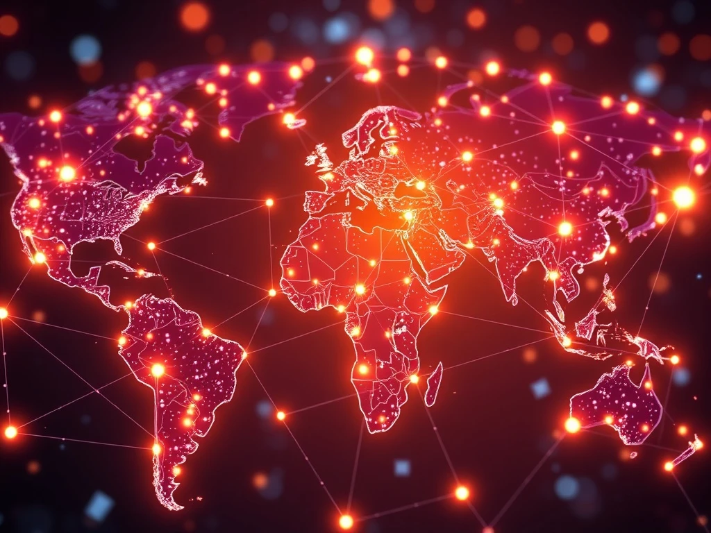 A visual representation of D-GN's decentralized AI network, highlighting its commitment to ethical AI infrastructure.