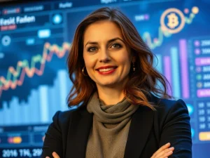Dasha Ozden empowering women through AI-driven fintech, symbolizing her journey from debt to financial freedom.