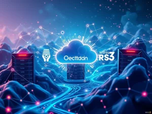 Visualizing Oraichain, Pinlink, and RSS3 dismantling traditional cloud barriers to enable decentralized AI and open Web3 data access.