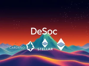 A visual representation of DeSoc's rise in the crypto market, outperforming established players like Ethereum and Cardano in the decentralized social space.