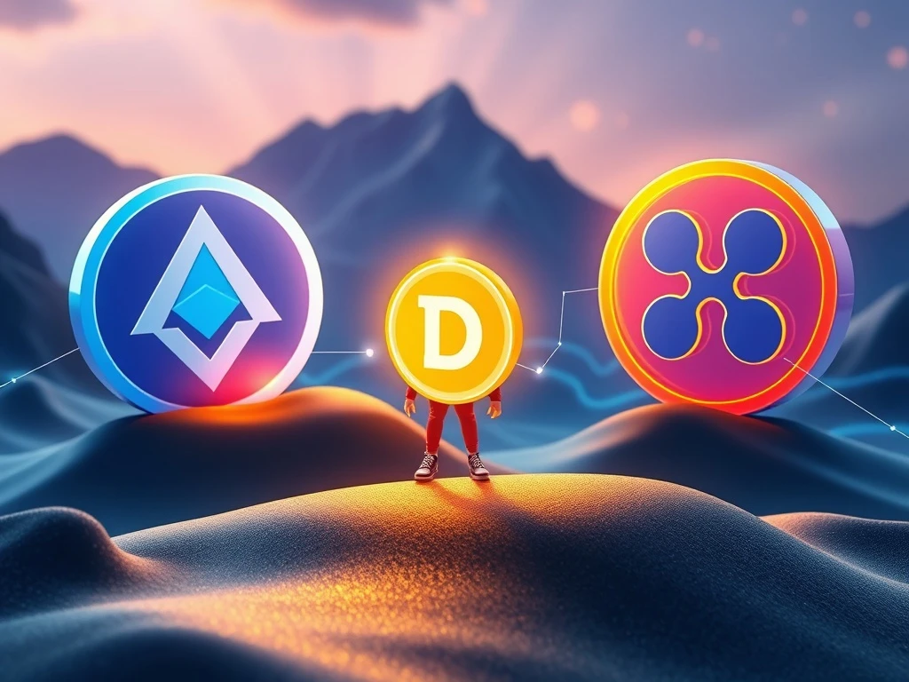 DeSoc's presale challenges established giants Solana and Ripple, symbolizing new opportunities in the crypto market.