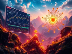 A visual representation of DexBoss Presale success and BlockDAG's blockchain scalability innovation, showing digital growth.