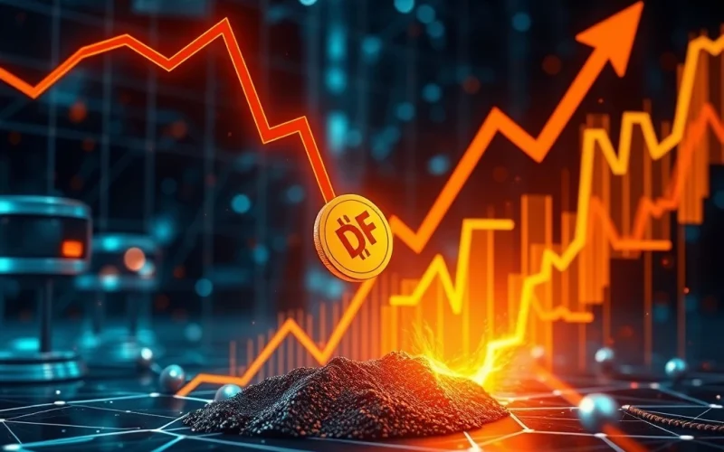 DF token price crash due to governance overhaul in decentralized finance