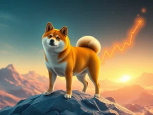 A Dogecoin chart showing a recent dip followed by an anticipated strong rebound, illustrating the fractal pattern's potential impact on DOGE price.