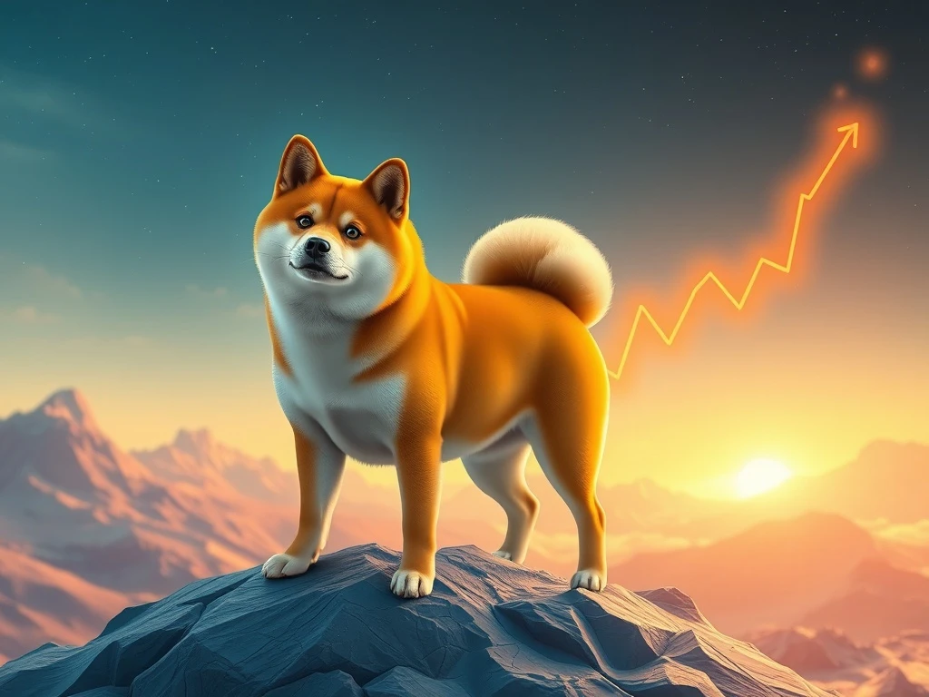 A Dogecoin chart showing a recent dip followed by an anticipated strong rebound, illustrating the fractal pattern's potential impact on DOGE price.