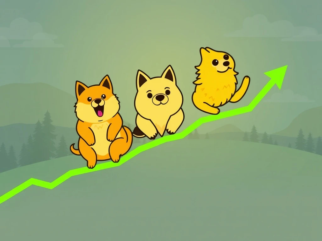 Technical charts showing Dogecoin, Pepe, and Bonk price stabilization, hinting at a potential memecoin rebound.