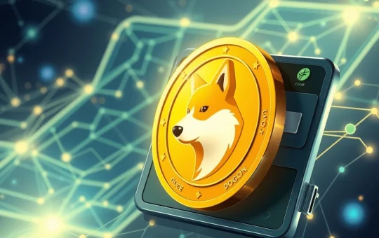 Dogecoin news showing a large DOGE transfer from Robinhood wallet