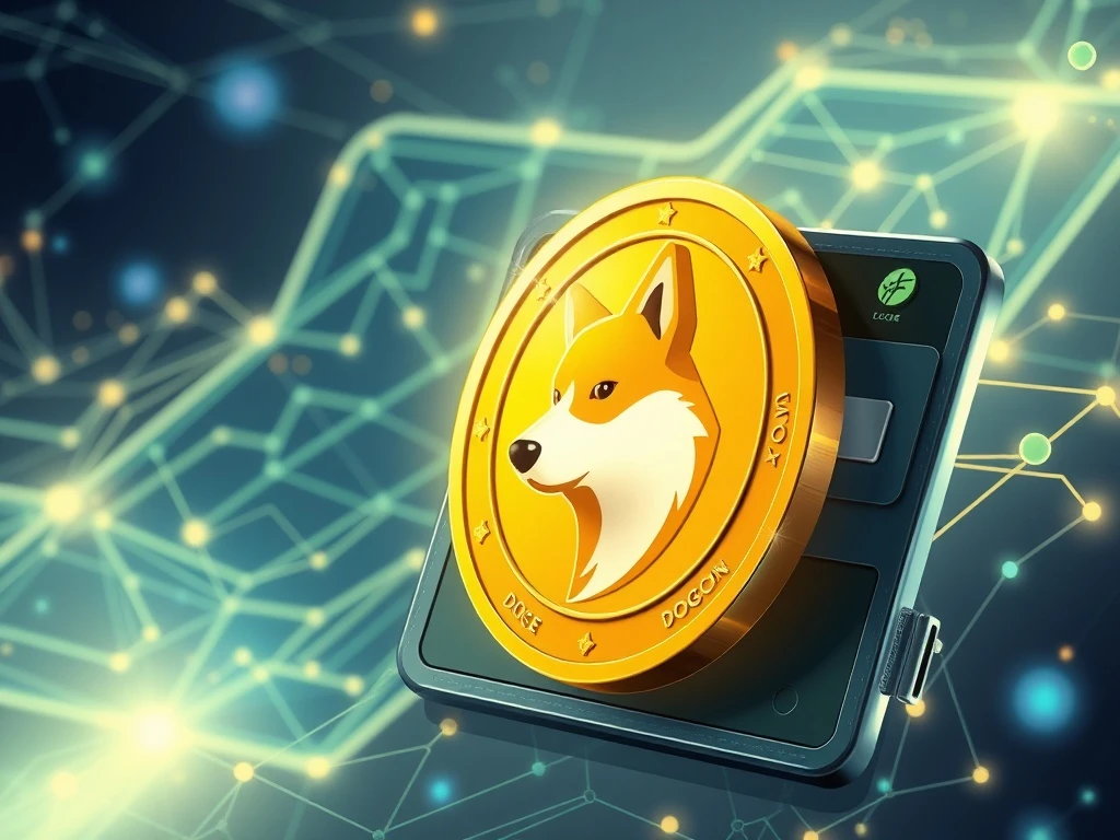 Dogecoin news showing a large DOGE transfer from Robinhood wallet